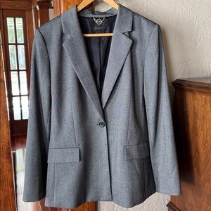 Donna Karan New York Herringbone Women's Blazer Size 14